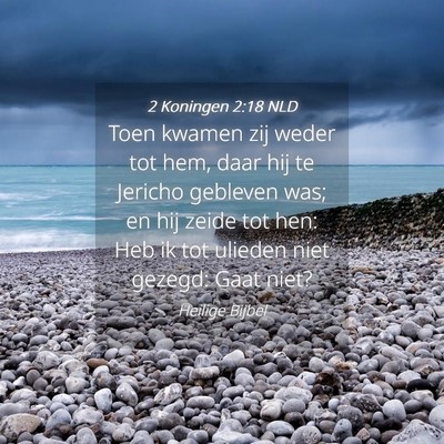 Picture 04 - 2 Koningen 2:18 NLD - Toen kwamen zij weder tot hem, daar hij te - Bible Verse Picture