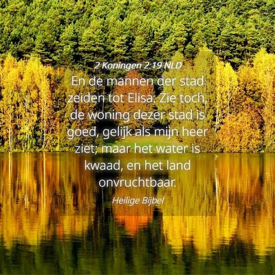 Picture 04 - 2 Koningen 2:19 NLD - En de mannen der stad zeiden tot Elisa: Zie toch, - Bible Verse Picture