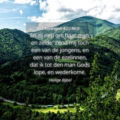 Picture 04 - 2 Koningen 4:22 NLD - En zij riep om haar man, en zeide: Zend mij toch - Bible Verse Picture