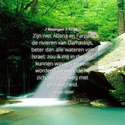 Picture 04 - 2 Koningen 5:12 NLD - Zijn niet Abana en Farpar, de rivieren van - Bible Verse Picture