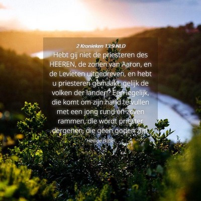 Picture 04 - 2 Kronieken 13:9 NLD - Hebt gij niet de priesteren des HEEREN, de zonen - Bible Verse Picture