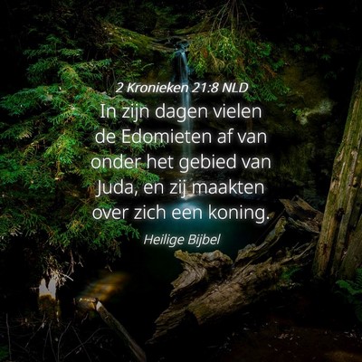 Picture 04 - 2 Kronieken 21:8 NLD - In zijn dagen vielen de Edomieten af van onder - Bible Verse Picture