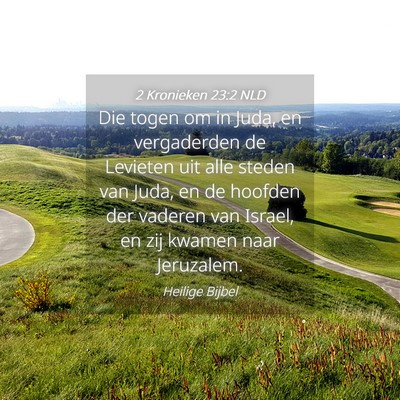Picture 04 - 2 Kronieken 23:2 NLD - Die togen om in Juda, en vergaderden de Levieten - Bible Verse Picture