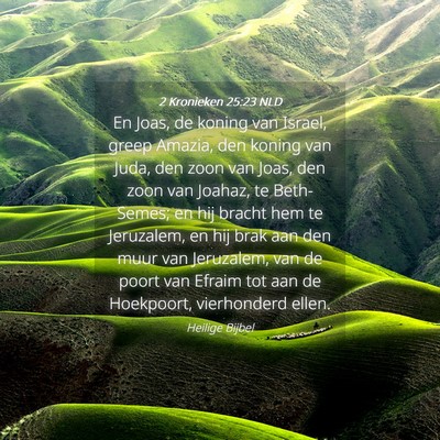 Picture 04 - 2 Kronieken 25:23 NLD - En Joas, de koning van Israel, greep Amazia, den - Bible Verse Picture