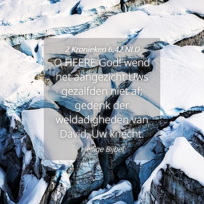 Picture 04 - 2 Kronieken 6:42 NLD - O HEERE God! wend het aangezicht Uws gezalfden - Bible Verse Picture