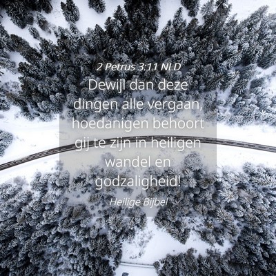 Picture 04 - 2 Petrus 3:11 NLD - Dewijl dan deze dingen alle vergaan, hoedanigen - Bible Verse Picture