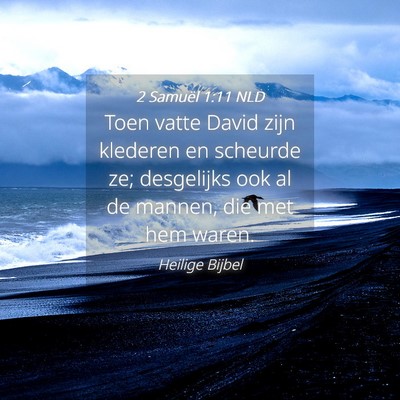 Picture 04 - 2 Samuël 1:11 NLD - Toen vatte David zijn klederen en scheurde ze; - Bible Verse Picture