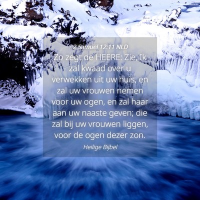 Picture 04 - 2 Samuël 12:11 NLD - Zo zegt de HEERE: Zie, Ik zal kwaad over u - Bible Verse Picture