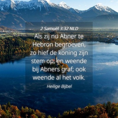 Picture 04 - 2 Samuël 3:32 NLD - Als zij nu Abner te Hebron begroeven, zo hief de - Bible Verse Picture