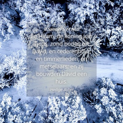 Picture 04 - 2 Samuël 5:11 NLD - En Hiram, de koning van Tyrus, zond boden tot - Bible Verse Picture
