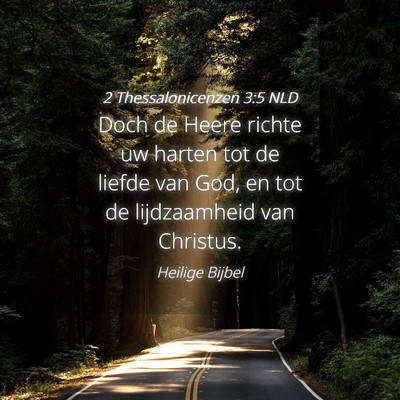 Picture 04 - 2 Thessalonicenzen 3:5 NLD - Doch de Heere richte uw harten tot de liefde van - Bible Verse Picture