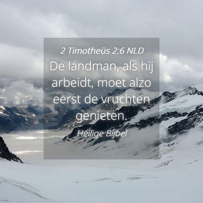 Picture 04 - 2 Timotheüs 2:6 NLD - De landman, als hij arbeidt, moet alzo eerst de - Bible Verse Picture