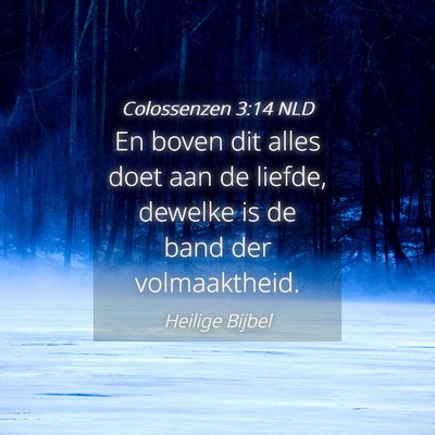 Picture 04 - Colossenzen 3:14 NLD - En boven dit alles doet aan de liefde, dewelke is - Bible Verse Picture