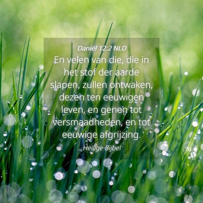 Picture 04 - Daniël 12:2 NLD - En velen van die, die in het stof der aarde - Bible Verse Picture
