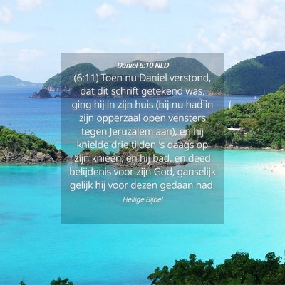 Picture 04 - Daniël 6:10 NLD - (6:11) Toen nu Daniel verstond, dat dit schrift - Bible Verse Picture