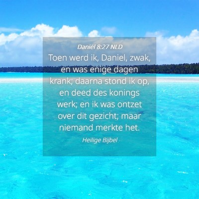 Picture 04 - Daniël 8:27 NLD - Toen werd ik, Daniel, zwak, en was enige dagen - Bible Verse Picture