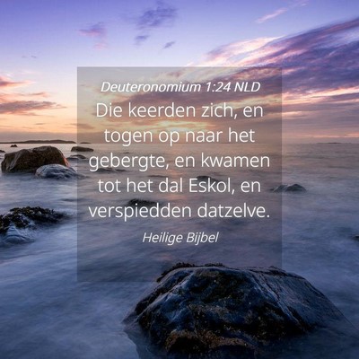 Picture 04 - Deuteronomium 1:24 NLD - Die keerden zich, en togen op naar het gebergte, - Bible Verse Picture