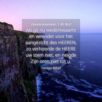 Picture 04 - Deuteronomium 1:45 NLD - Als gij nu wederkwaamt en weendet voor het - Bible Verse Picture