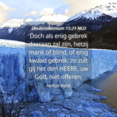 Picture 04 - Deuteronomium 15:21 NLD - Doch als enig gebrek daaraan zal zijn, hetzij - Bible Verse Picture