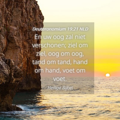 Picture 04 - Deuteronomium 19:21 NLD - En uw oog zal niet verschonen; ziel om ziel, oog - Bible Verse Picture