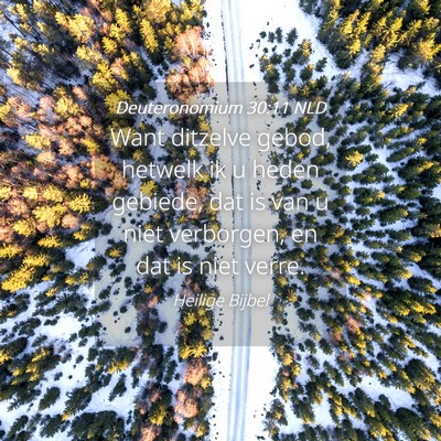 Picture 04 - Deuteronomium 30:11 NLD - Want ditzelve gebod, hetwelk ik u heden gebiede, - Bible Verse Picture