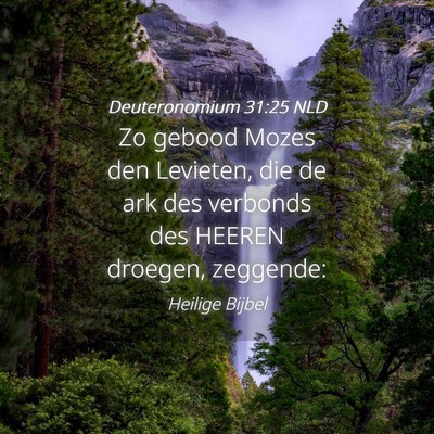 Picture 04 - Deuteronomium 31:25 NLD - Zo gebood Mozes den Levieten, die de ark des - Bible Verse Picture