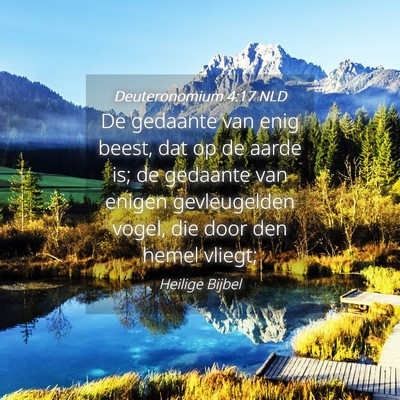 Picture 04 - Deuteronomium 4:17 NLD - De gedaante van enig beest, dat op de aarde is; - Bible Verse Picture