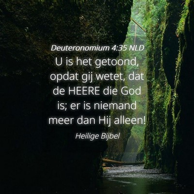 Picture 04 - Deuteronomium 4:35 NLD - U is het getoond, opdat gij wetet, dat de HEERE - Bible Verse Picture