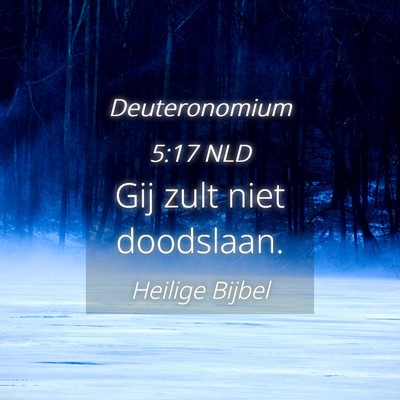Picture 04 - Deuteronomium 5:17 NLD - Gij zult niet - Bible Verse Picture