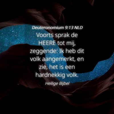 Picture 04 - Deuteronomium 9:13 NLD - Voorts sprak de HEERE tot mij, zeggende: Ik heb - Bible Verse Picture