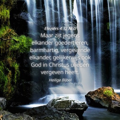 Picture 04 - Efeziërs 4:32 NLD - Maar zijt jegens elkander goedertieren, - Bible Verse Picture