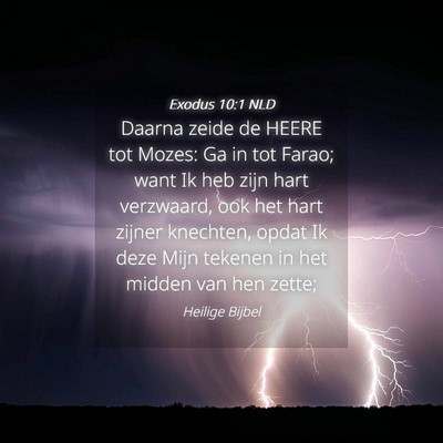 Picture 04 - Exodus 10:1 NLD - Daarna zeide de HEERE tot Mozes: Ga in tot Farao; - Bible Verse Picture