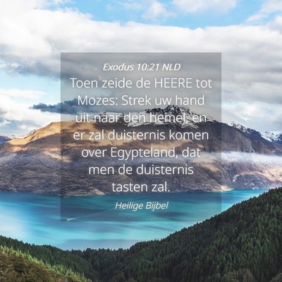 Picture 04 - Exodus 10:21 NLD - Toen zeide de HEERE tot Mozes: Strek uw hand uit - Bible Verse Picture