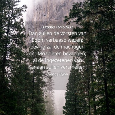 Picture 04 - Exodus 15:15 NLD - Dan zullen de vorsten van Edom verbaasd wezen; - Bible Verse Picture