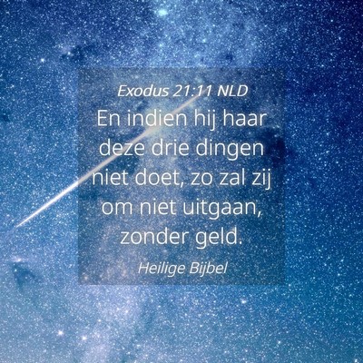 Picture 04 - Exodus 21:11 NLD - En indien hij haar deze drie dingen niet doet, zo - Bible Verse Picture