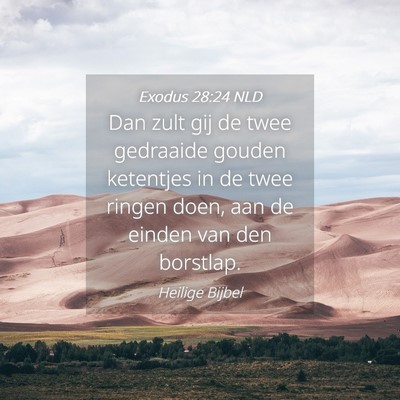 Picture 04 - Exodus 28:24 NLD - Dan zult gij de twee gedraaide gouden ketentjes - Bible Verse Picture