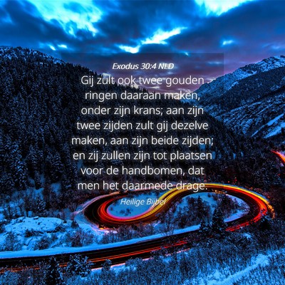 Picture 04 - Exodus 30:4 NLD - Gij zult ook twee gouden ringen daaraan maken, - Bible Verse Picture