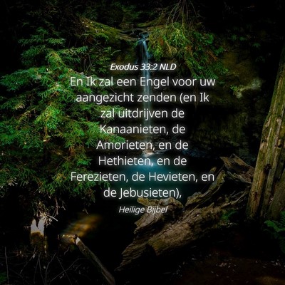 Picture 04 - Exodus 33:2 NLD - En Ik zal een Engel voor uw aangezicht zenden (en - Bible Verse Picture