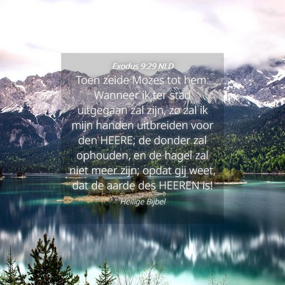 Picture 04 - Exodus 9:29 NLD - Toen zeide Mozes tot hem: Wanneer ik ter stad - Bible Verse Picture