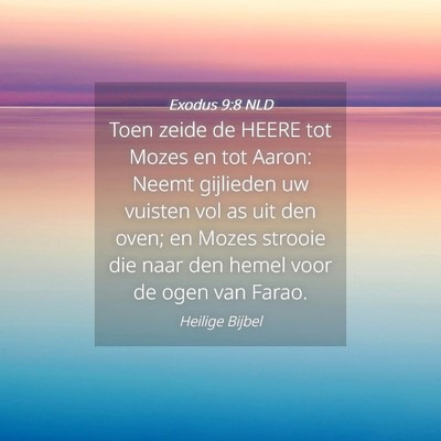 Picture 04 - Exodus 9:8 NLD - Toen zeide de HEERE tot Mozes en tot Aaron: Neemt - Bible Verse Picture