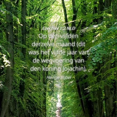 Picture 04 - Ezechiël 1:2 NLD - Op den vijfden derzelve maand (dit was het vijfde - Bible Verse Picture