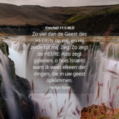 Picture 04 - Ezechiël 11:5 NLD - Zo viel dan de Geest des HEEREN op mij, en Hij - Bible Verse Picture