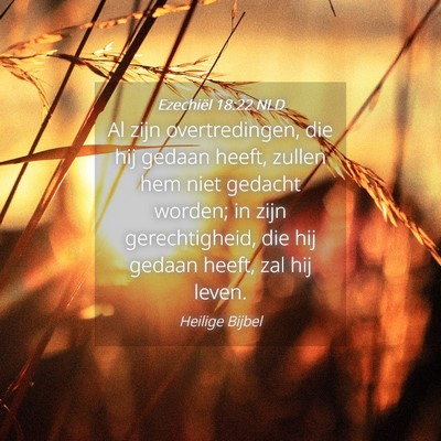 Picture 04 - Ezechiël 18:22 NLD - Al zijn overtredingen, die hij gedaan heeft, - Bible Verse Picture
