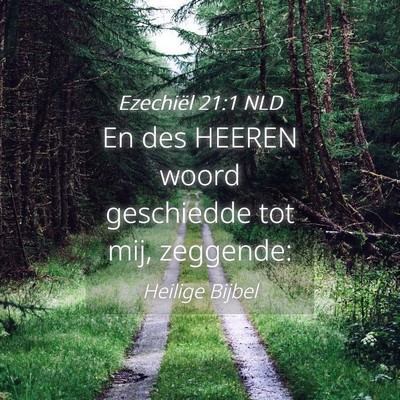 Picture 04 - Ezechiël 21:1 NLD - En des HEEREN woord geschiedde tot mij, - Bible Verse Picture