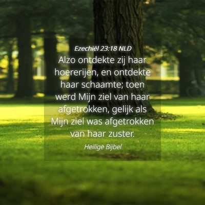 Picture 04 - Ezechiël 23:18 NLD - Alzo ontdekte zij haar hoererijen, en ontdekte - Bible Verse Picture