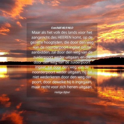 Picture 04 - Ezechiël 46:9 NLD - Maar als het volk des lands voor het aangezicht - Bible Verse Picture