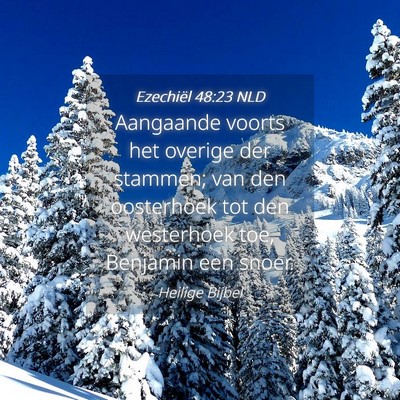 Picture 04 - Ezechiël 48:23 NLD - Aangaande voorts het overige der stammen; van den - Bible Verse Picture