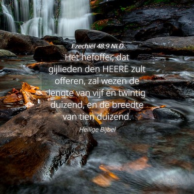 Picture 04 - Ezechiël 48:9 NLD - Het hefoffer, dat gijlieden den HEERE zult - Bible Verse Picture