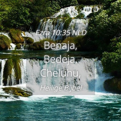 Picture 04 - Ezra 10:35 NLD - Benaja, Bedeja, - Bible Verse Picture