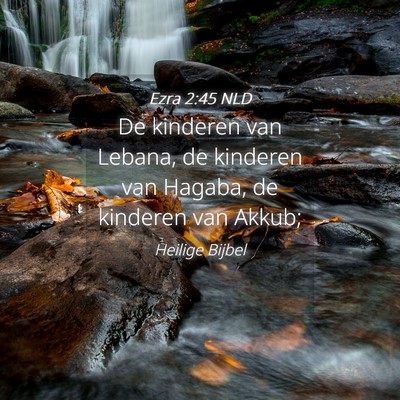 Picture 04 - Ezra 2:45 NLD - De kinderen van Lebana, de kinderen van Hagaba, - Bible Verse Picture